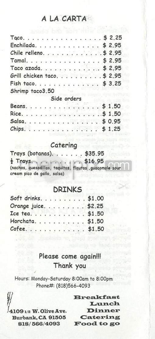 Menu page 6