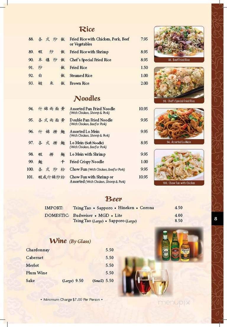 Menu page 9