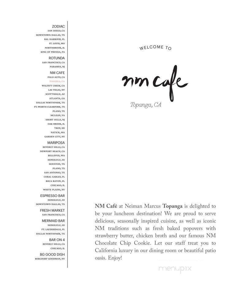 Menu page 1