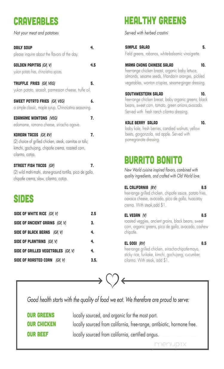 Menu page 2