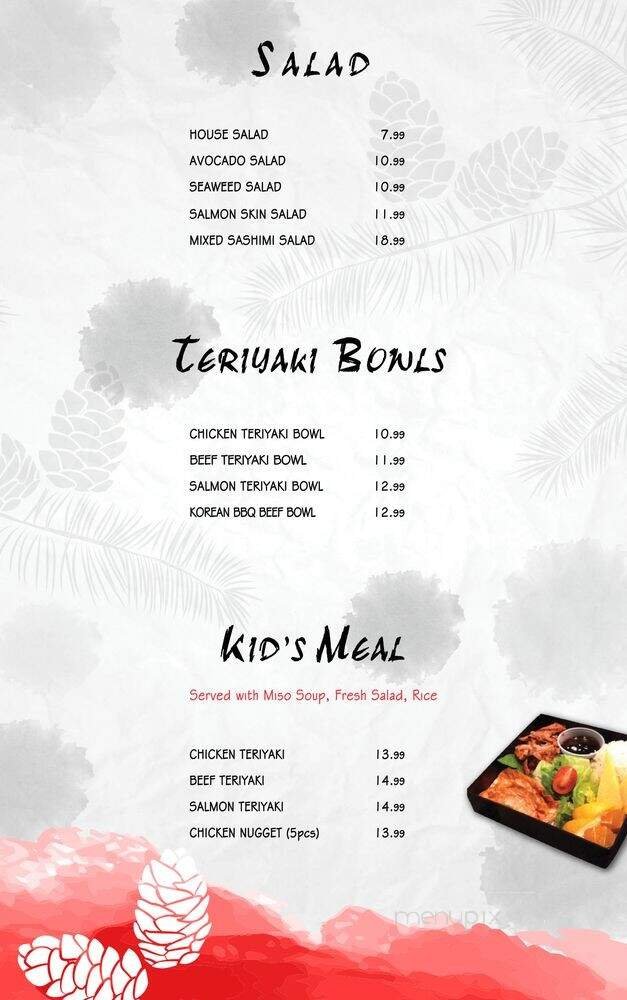 Menu page 1