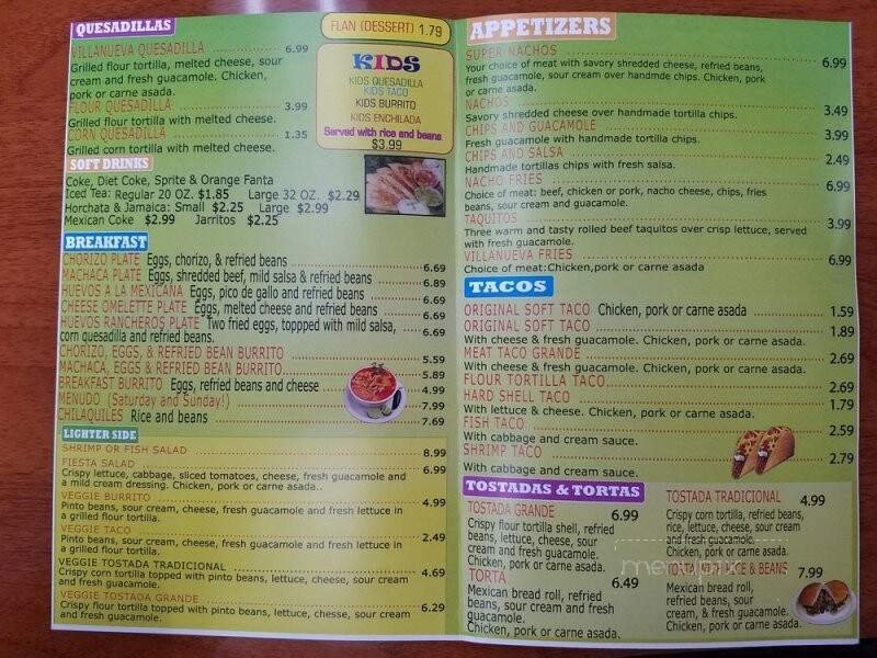 Menu page 2