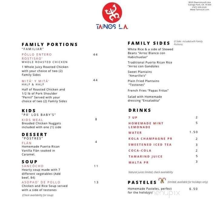 Menu page 2