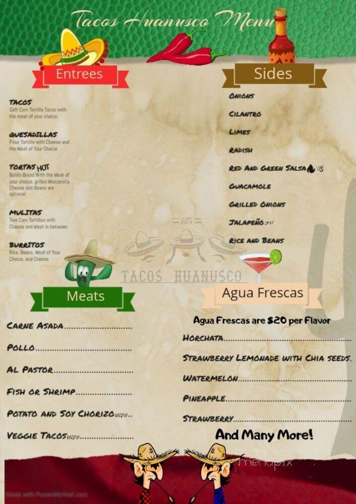 Menu page 1