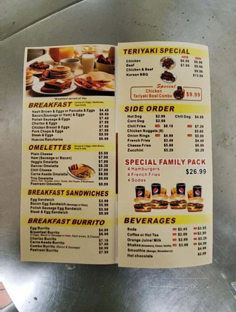 Menu page 1