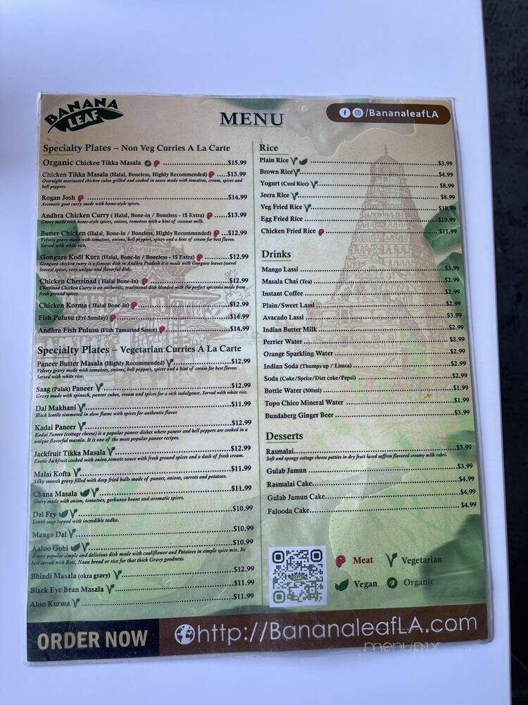 Menu page 1