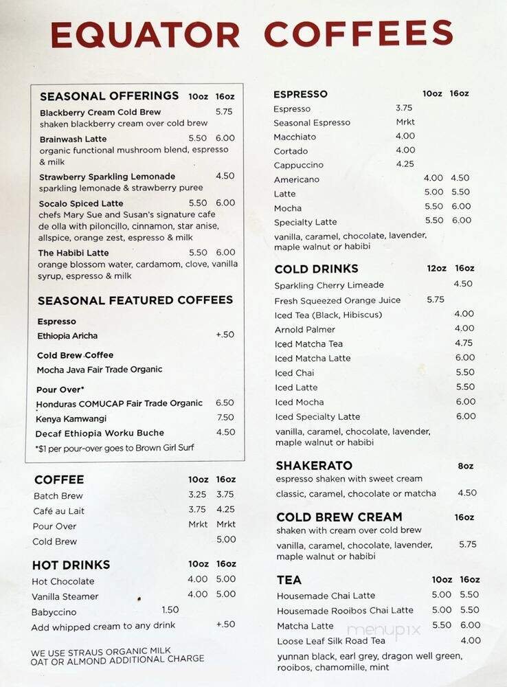 Menu page 2