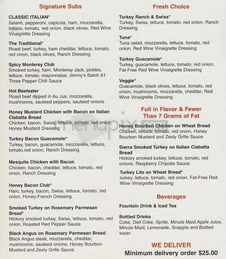 Menu page 1