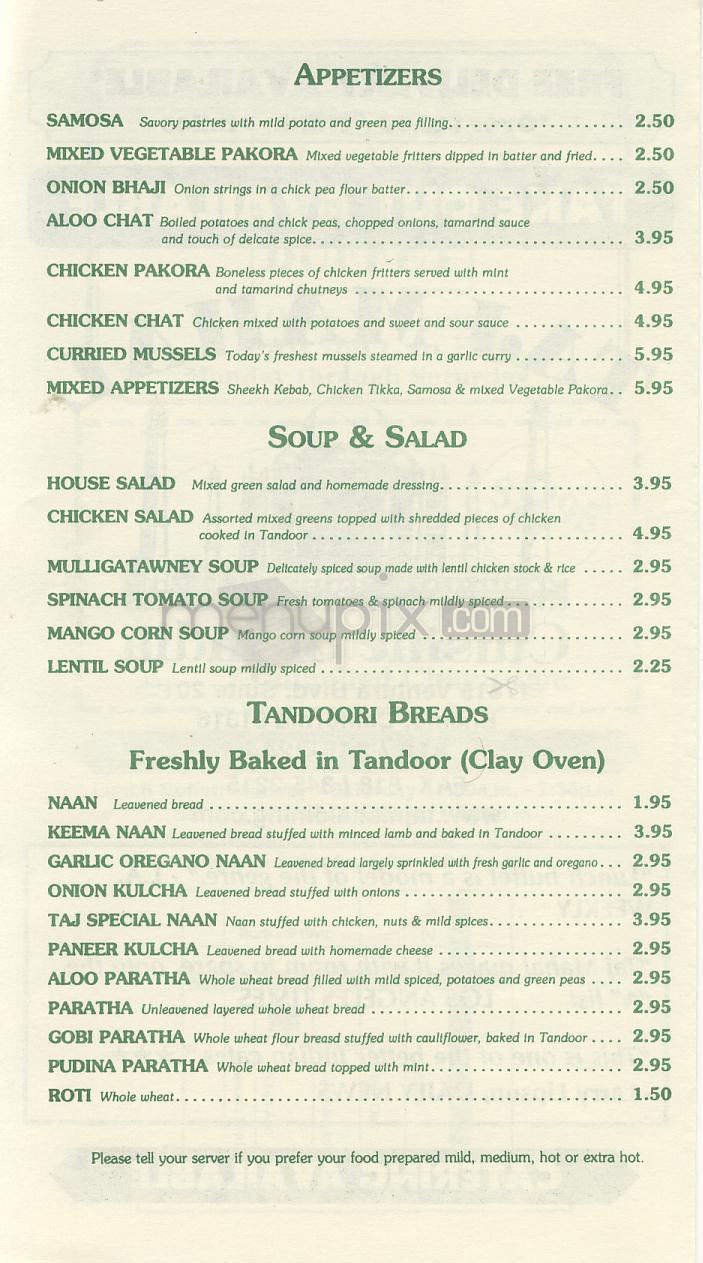 Menu page 2