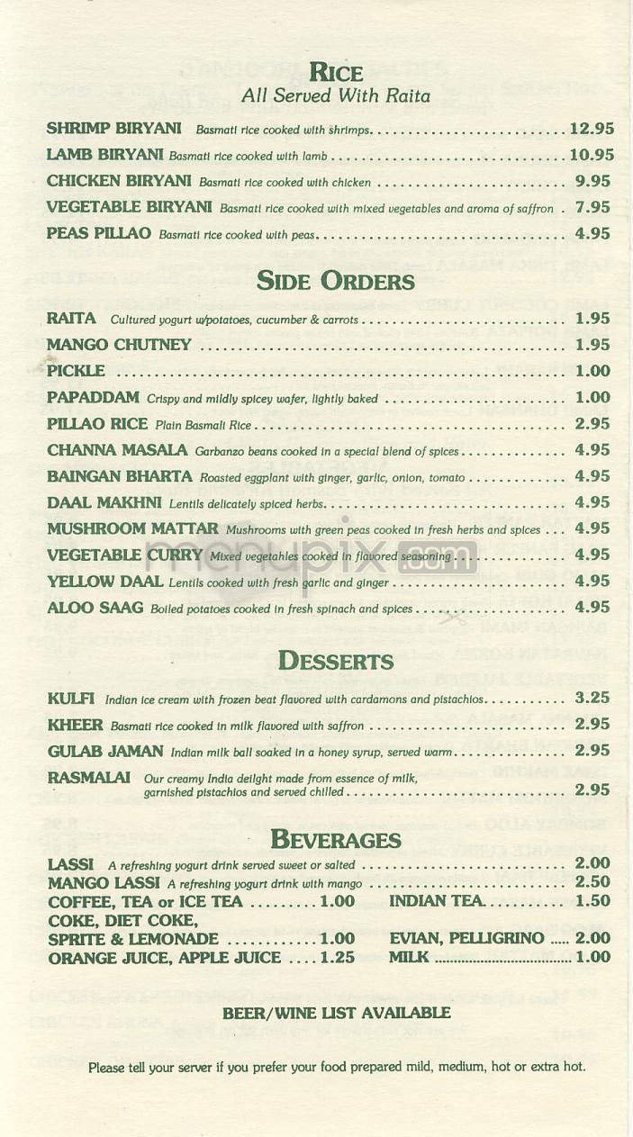 Menu page 5