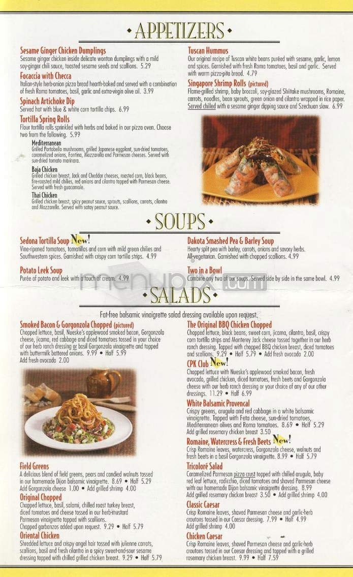 Menu page 2