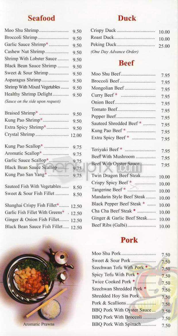 Menu page 1