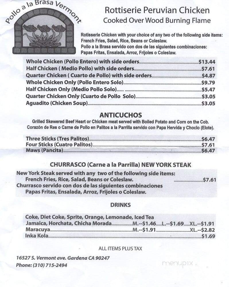 Menu page 2