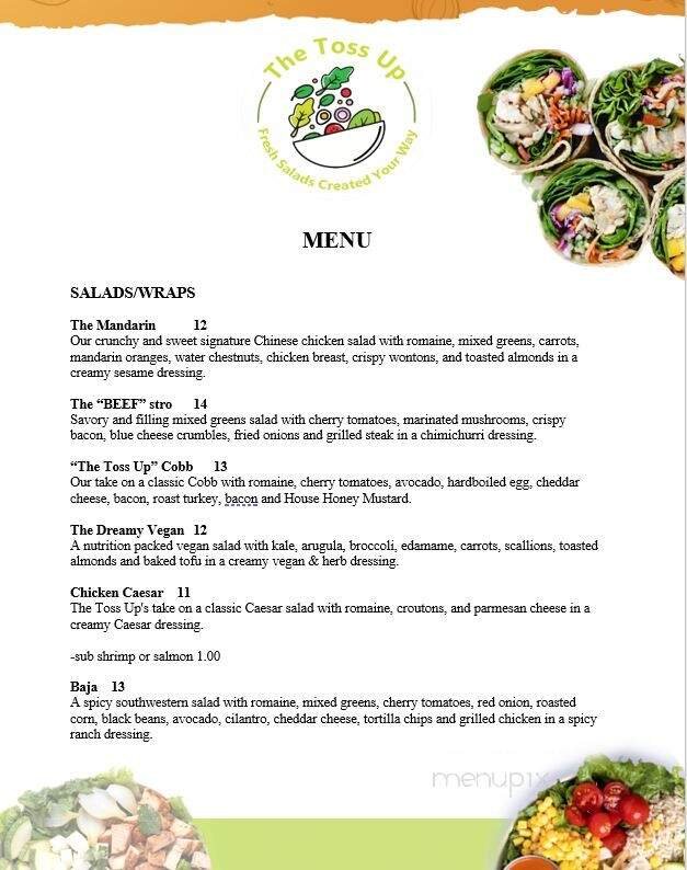 Menu page 1