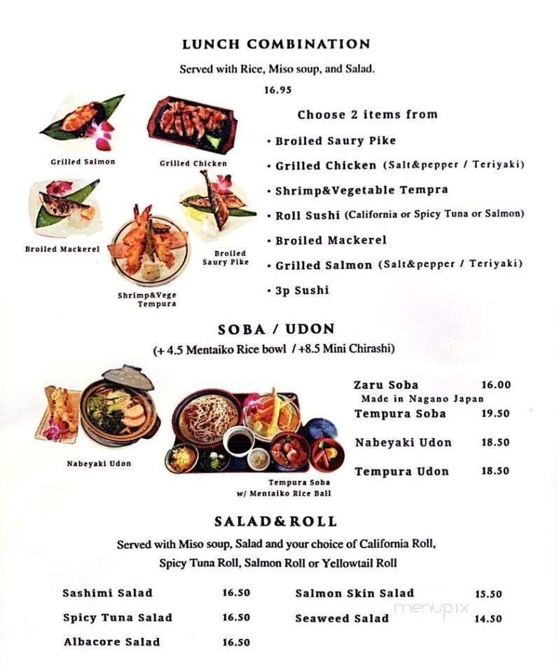 Menu page 3