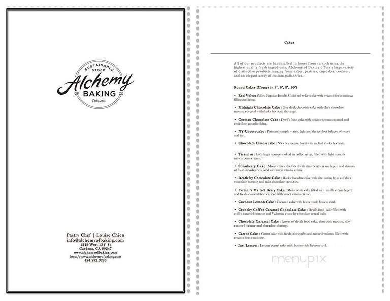 Menu page 1