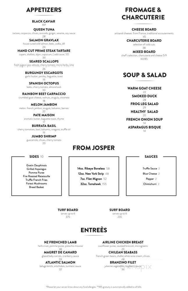 Menu page 1