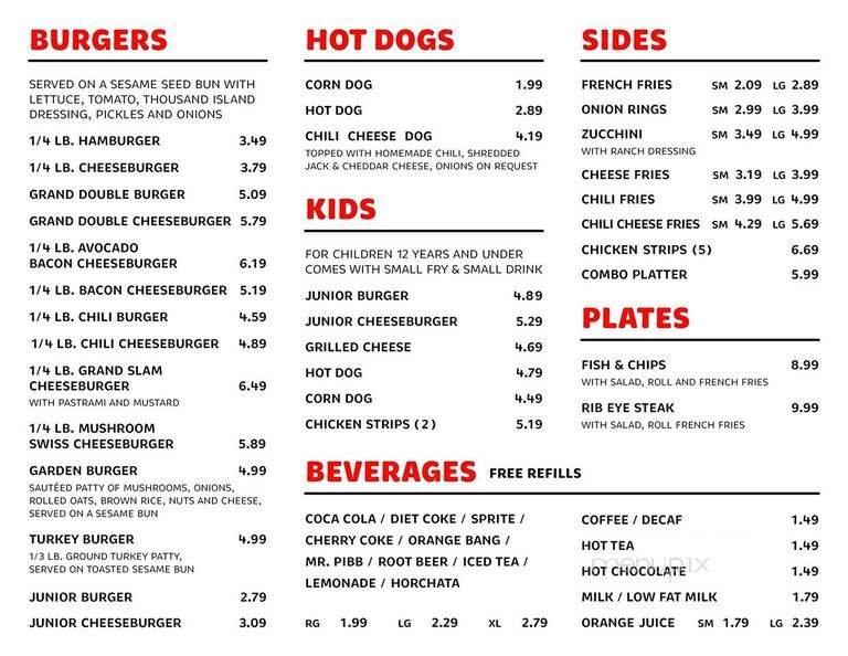 Menu page 1