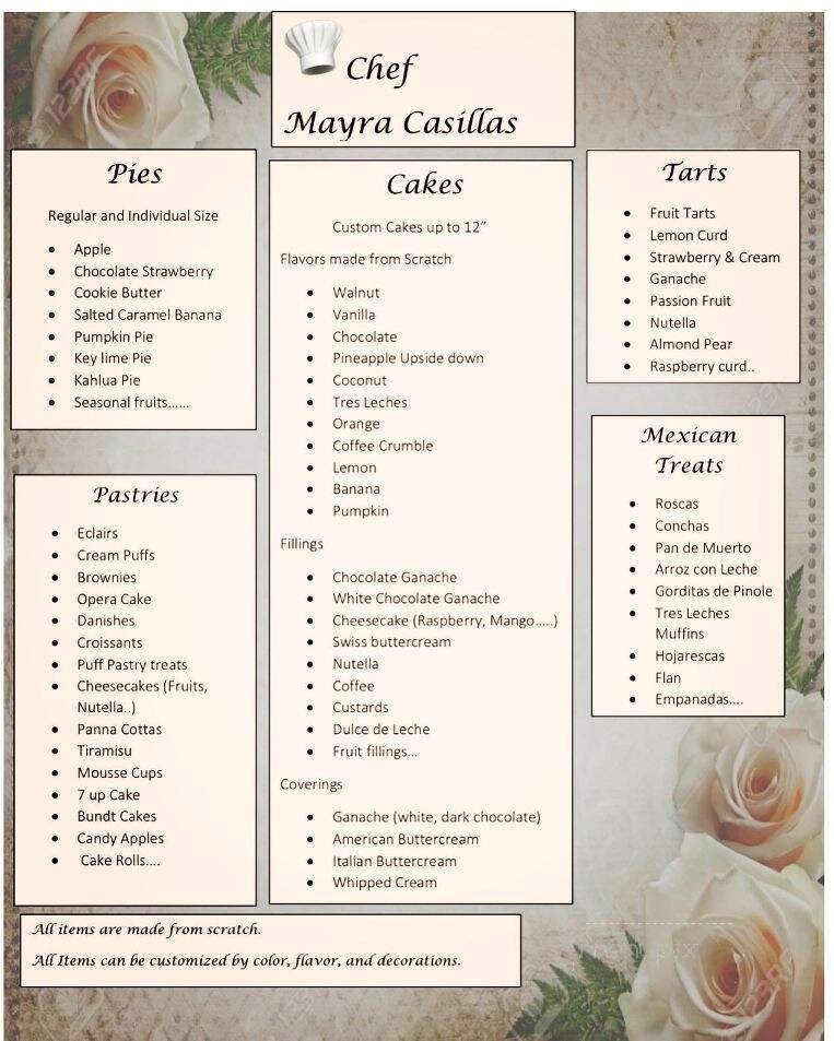 Menu page 1