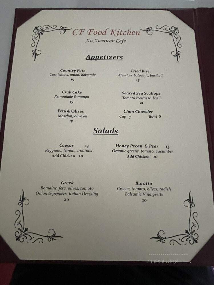 Menu page 1