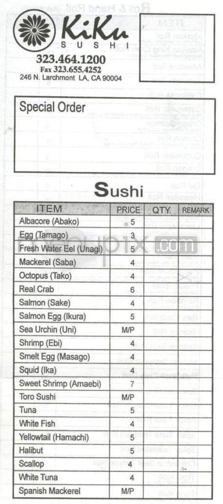 Menu page 7