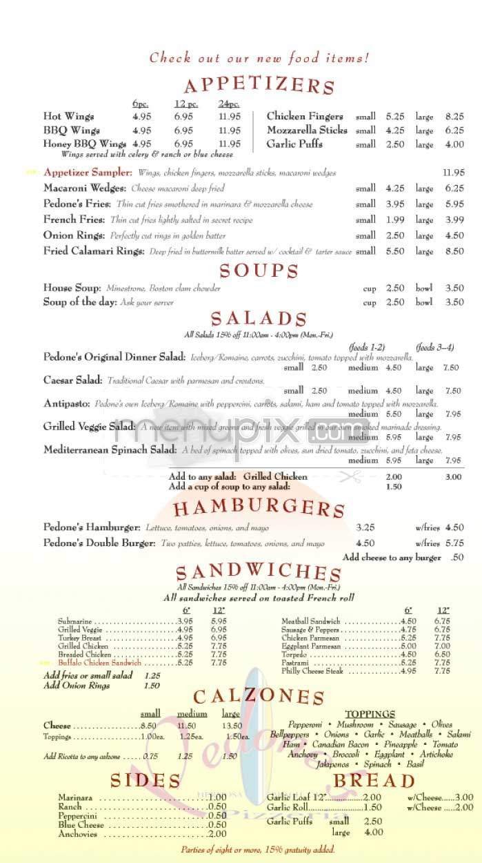 Menu page 2