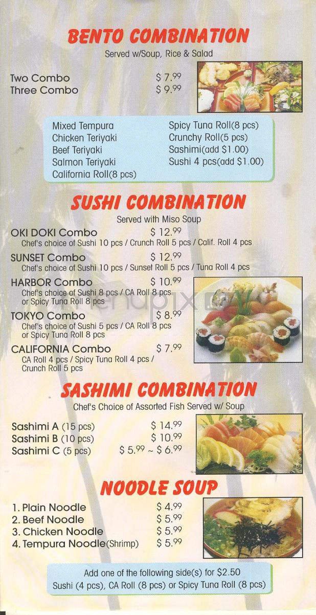 Menu page 3