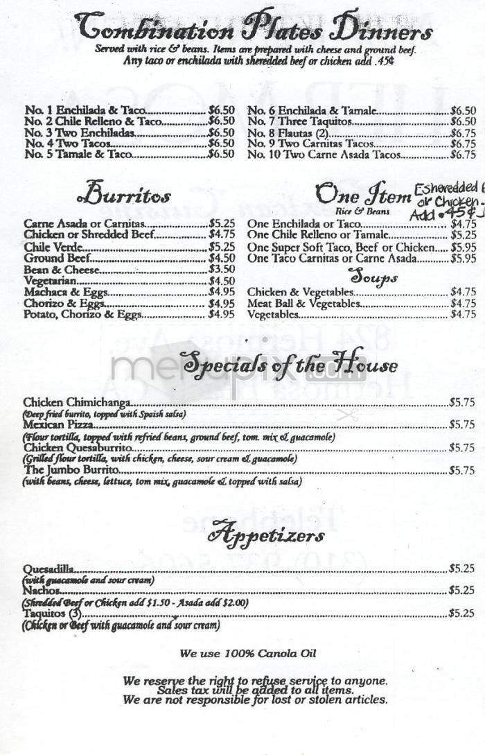Menu page 2
