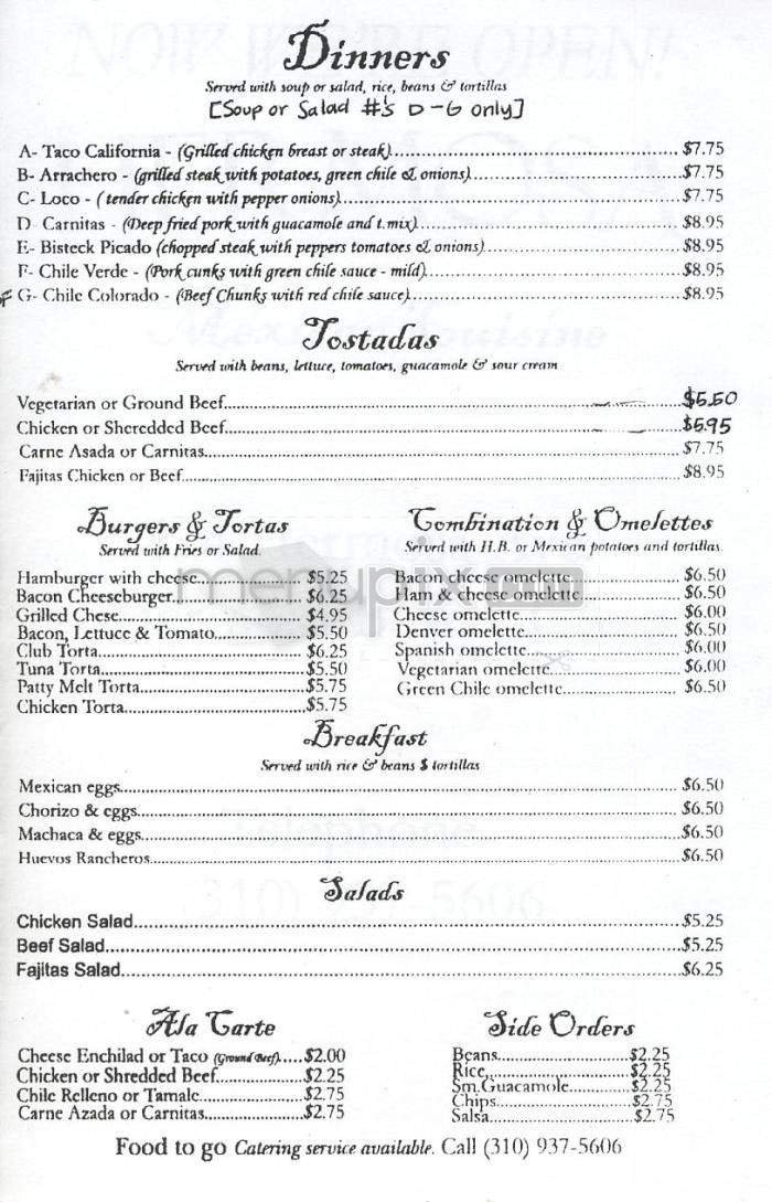 Menu page 3