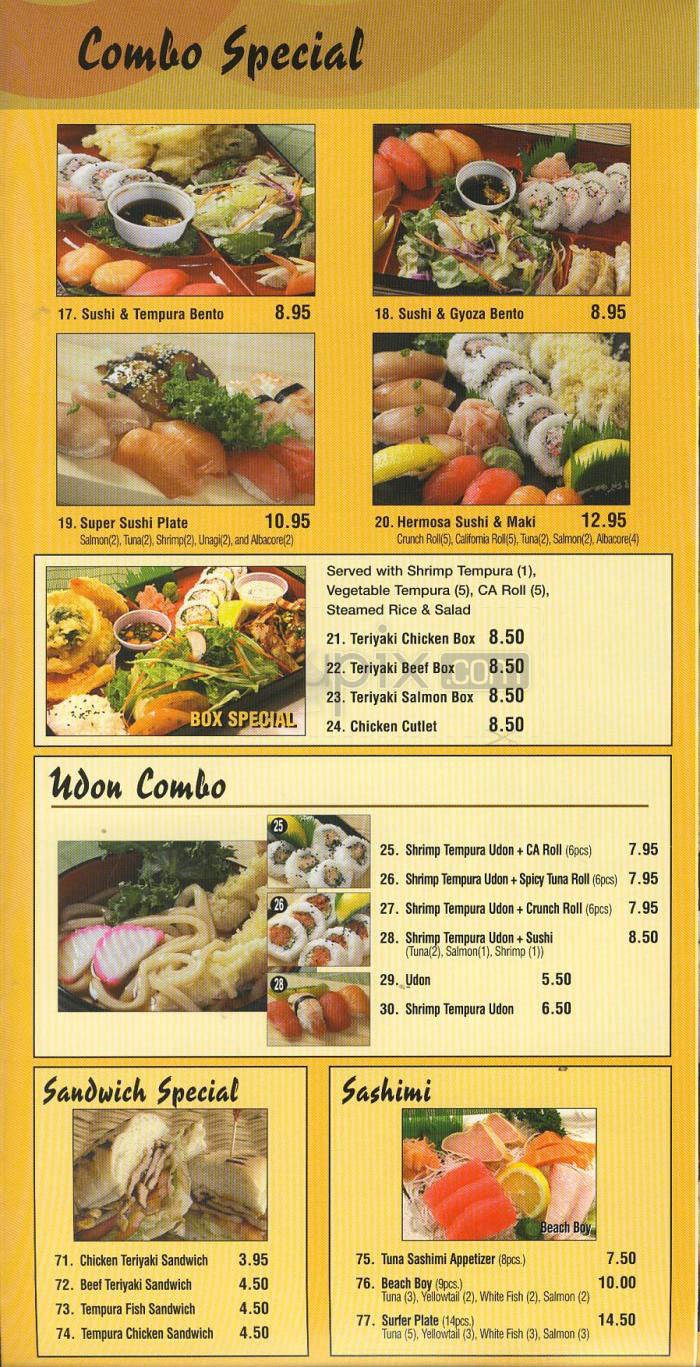 Menu page 3