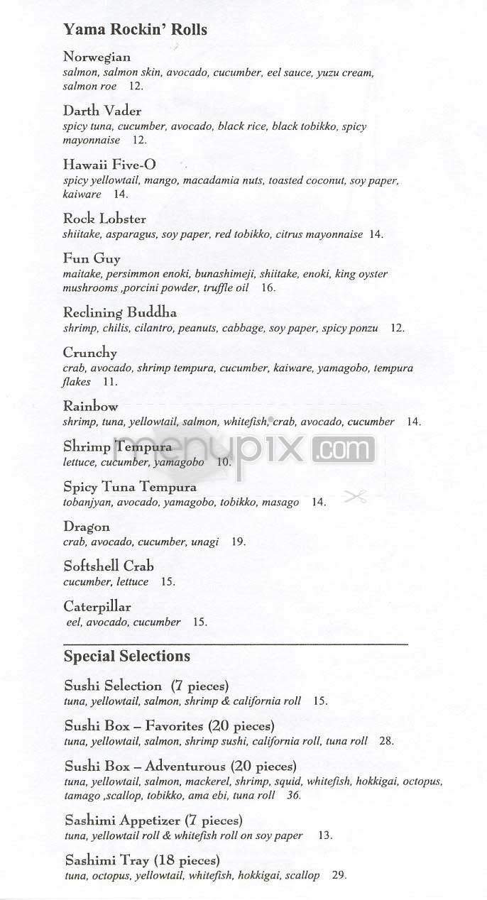 Menu page 2