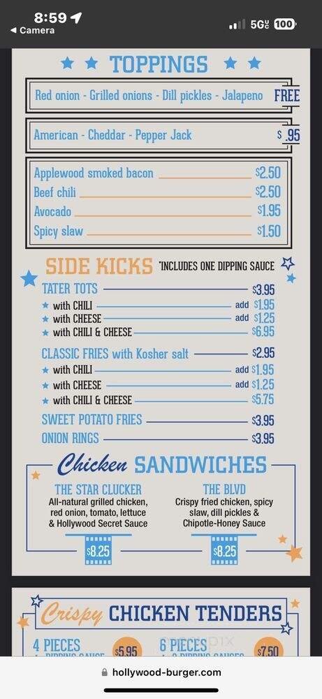 Menu page 4