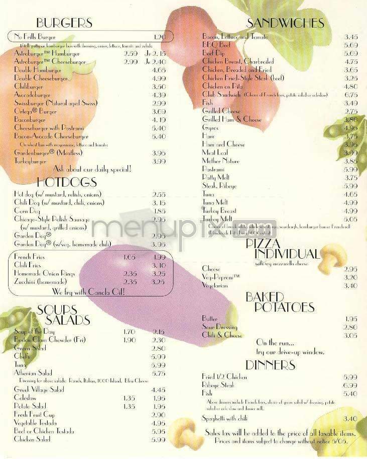 Menu page 2