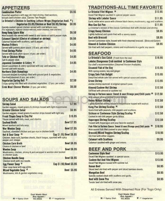 Menu page 2