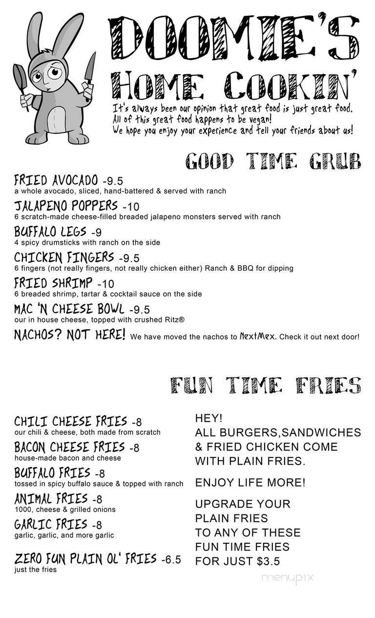Menu page 1