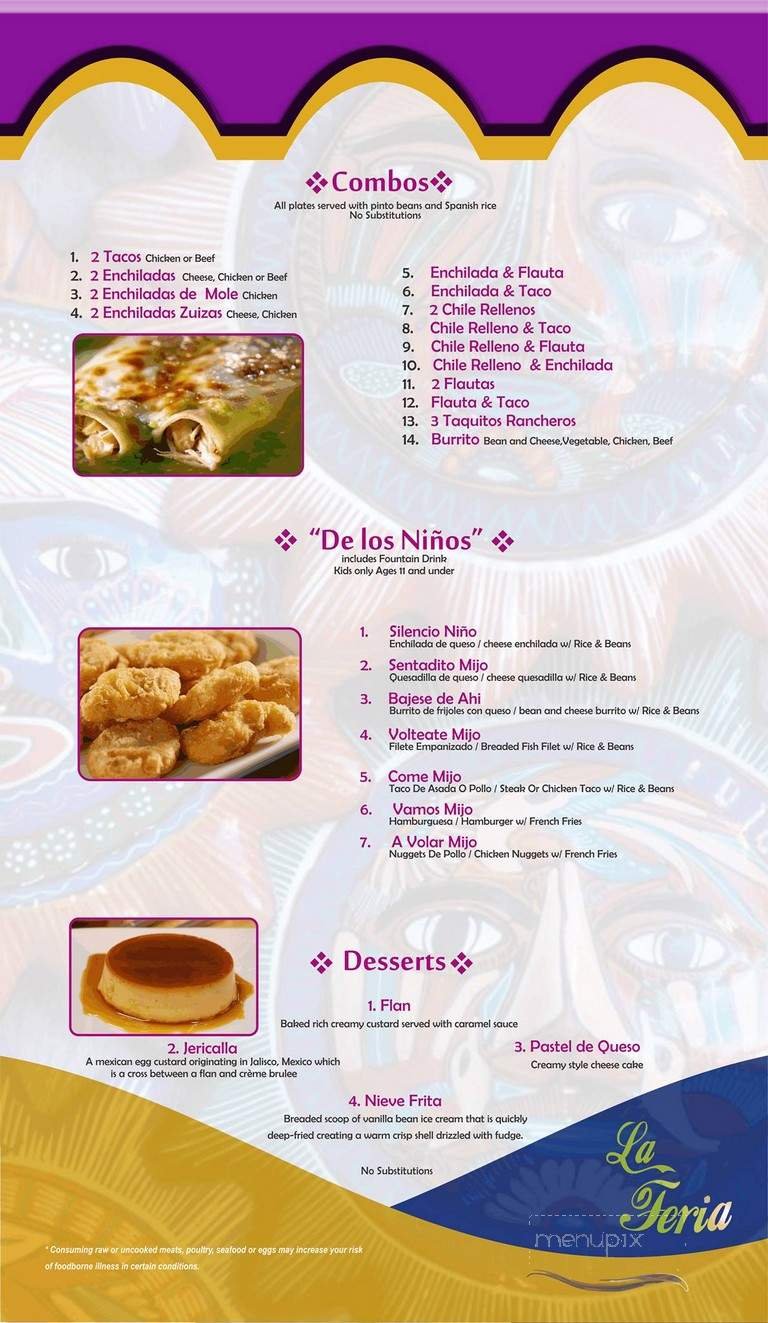 Menu page 1