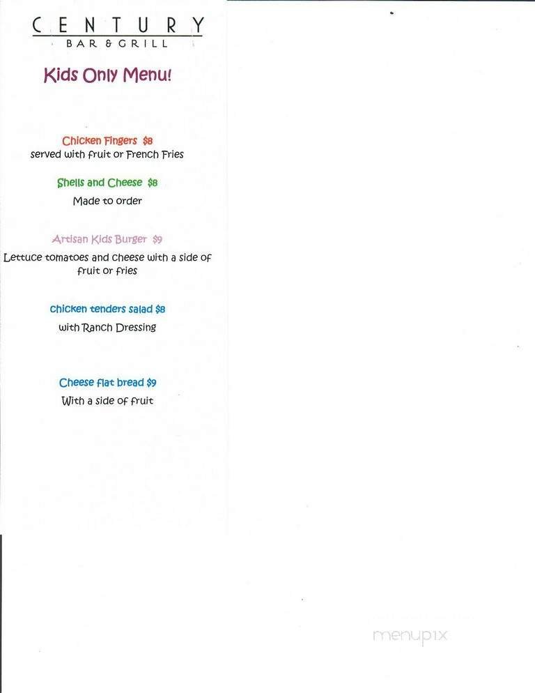 Menu page 1