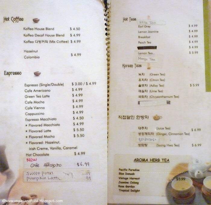Menu page 2