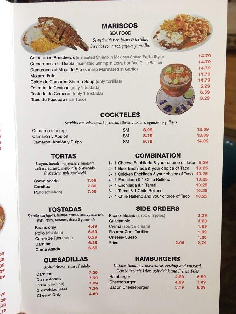Menu page 2