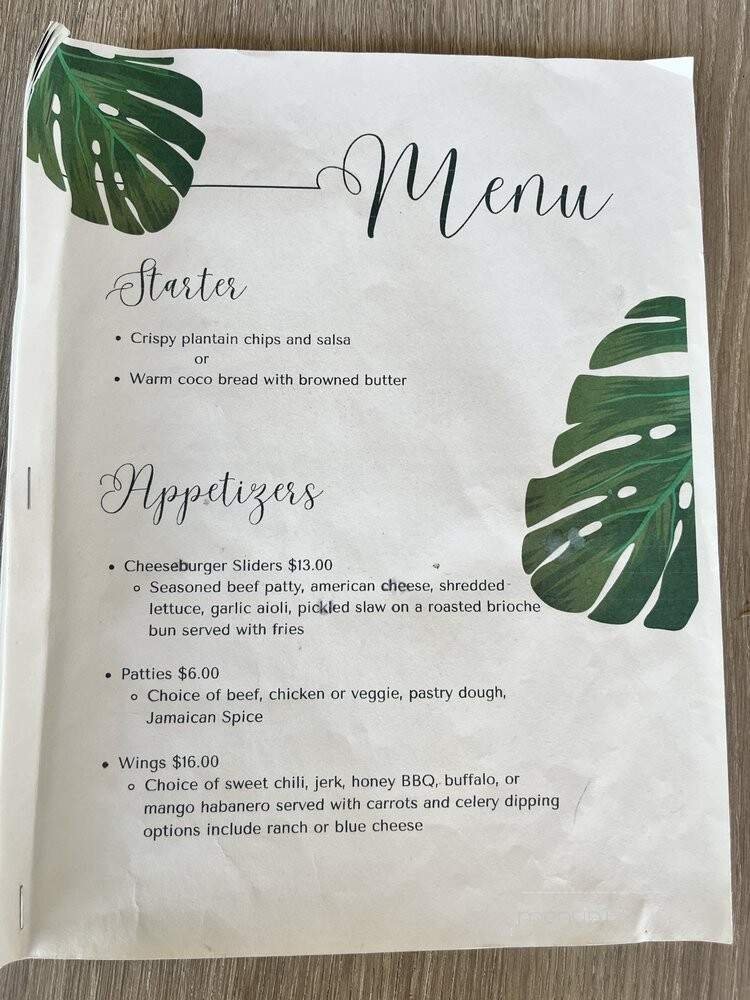 Menu page 1