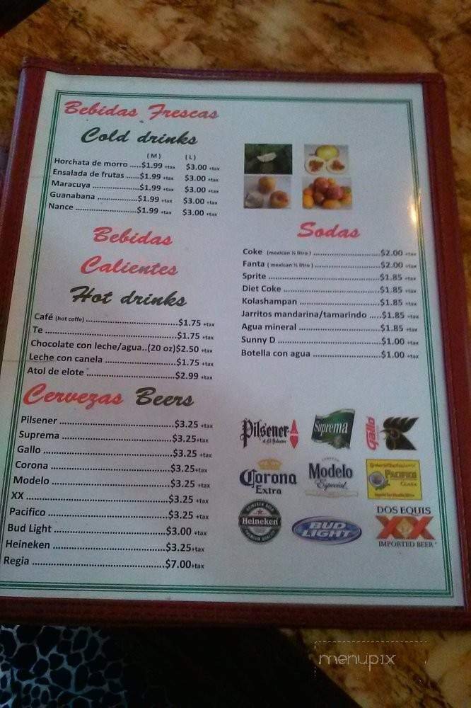 Menu page 2