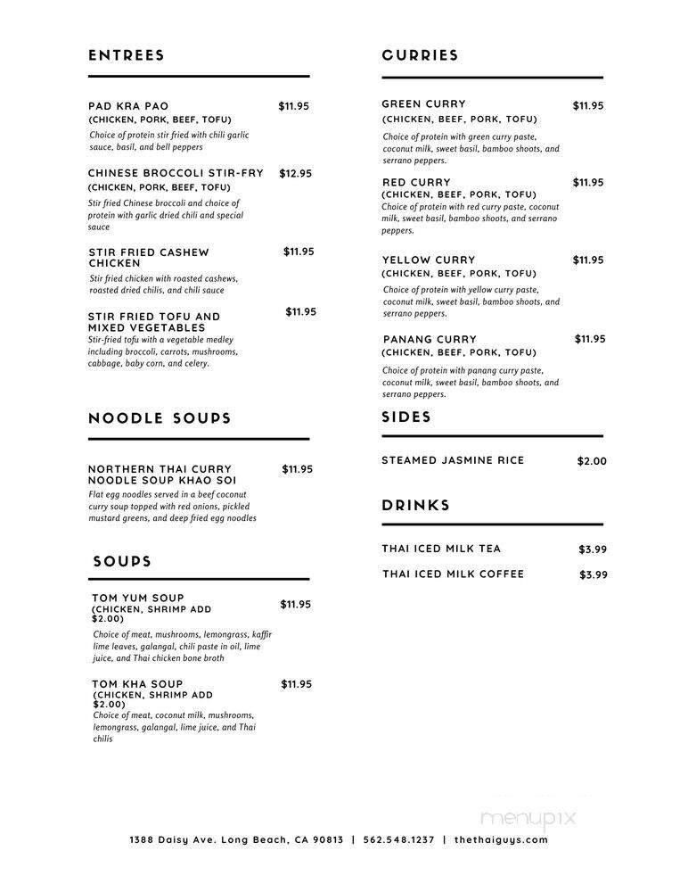 Menu page 1
