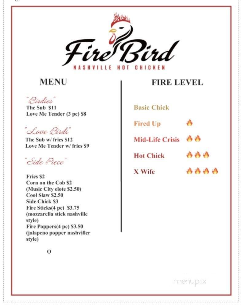 Menu page 1