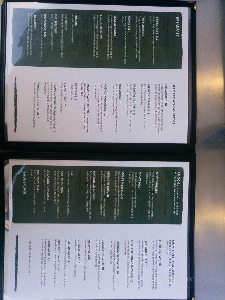 Menu page 1