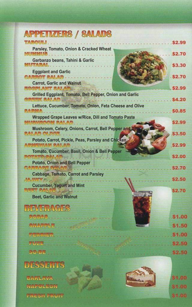 Menu page 2