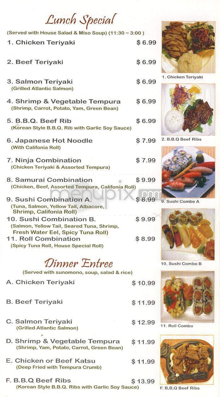 Menu page 5