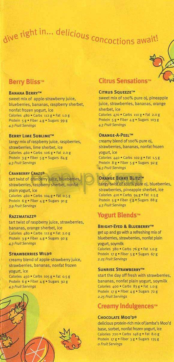 Menu page 2