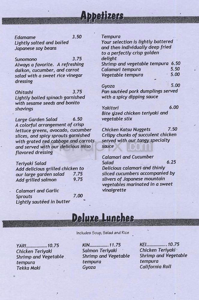 Menu page 2