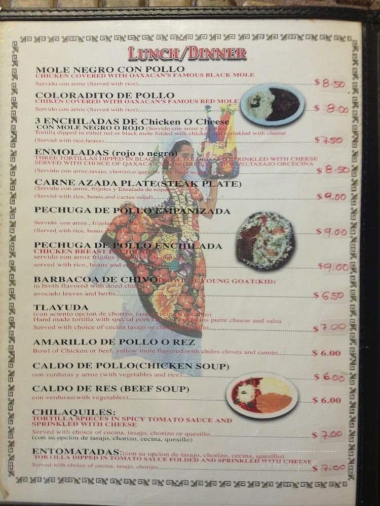 Menu page 6