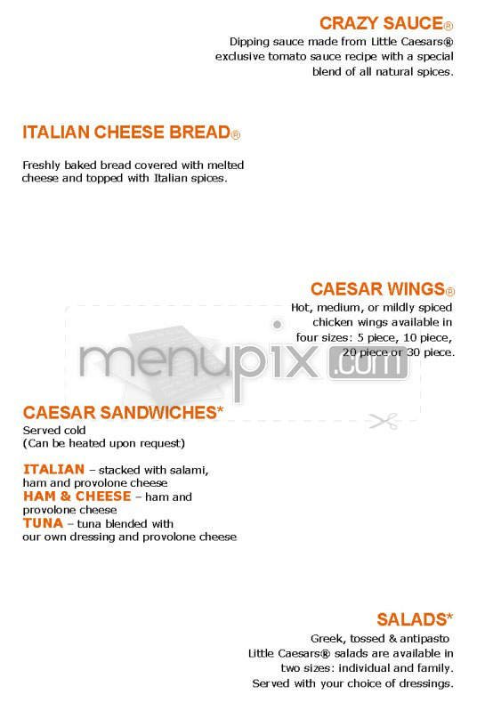 Menu page 2